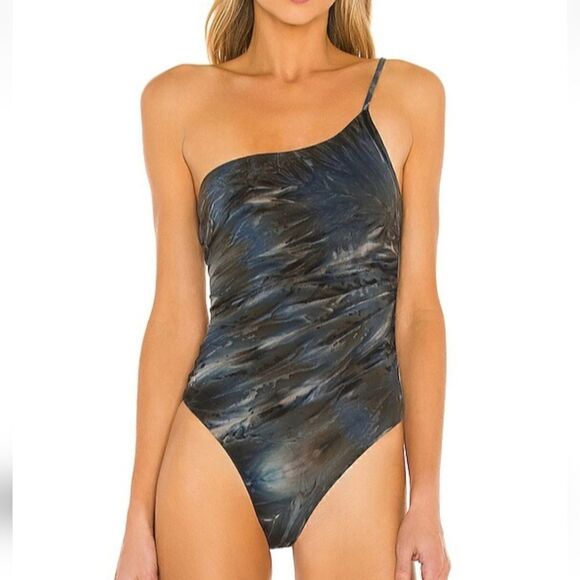 Lovers and Friends Bodysuit in Black Tie Dye Size Small - Picture 7 of 9
